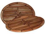 Los Teak Tafelblad Ellips, Watersport en Boten, Ophalen of Verzenden, Nieuw