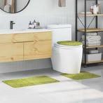 vidaXL Antislip Badmat Set 3 pcs Groen 50 x 50 cm PP, Huis en Inrichting, Verzenden, Nieuw, Groen