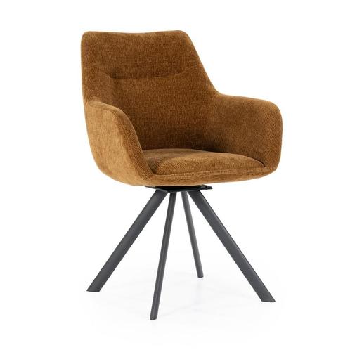 *WOONWINKEL* By-Boo Bliss Draaibare Eetkamerstoel Armleuning, Huis en Inrichting, Stoelen, Nieuw, Stof, Verzenden
