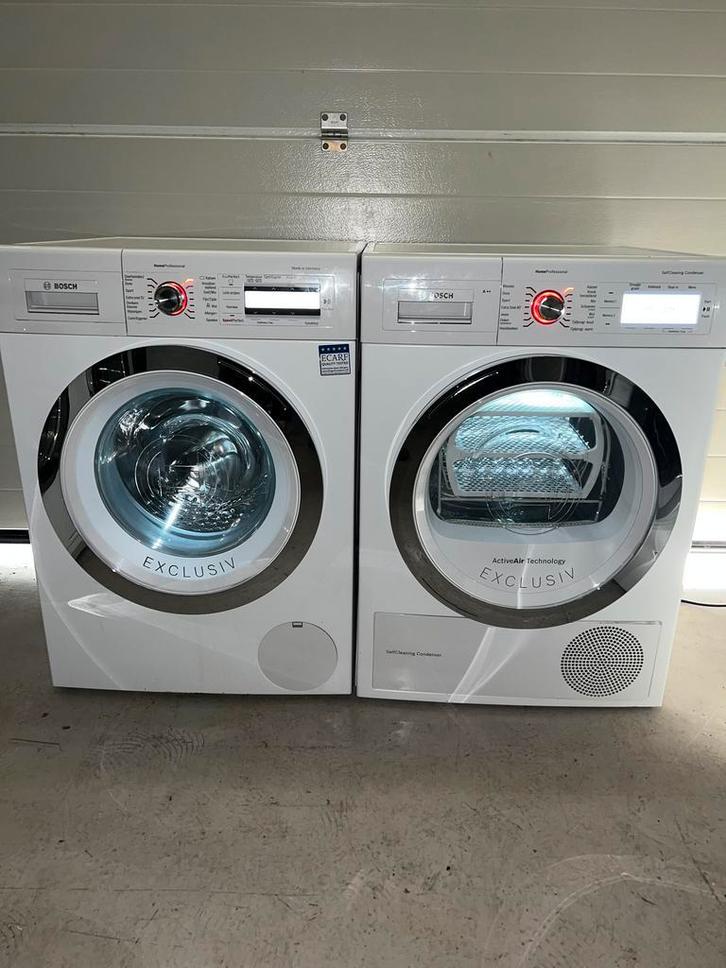 Gave Bosch 9KG Wasmachine Bosch 9KG Warmtepompdroger!, Witgoed en Apparatuur, Wasmachines, Minder dan 85 cm, 1600 toeren of meer