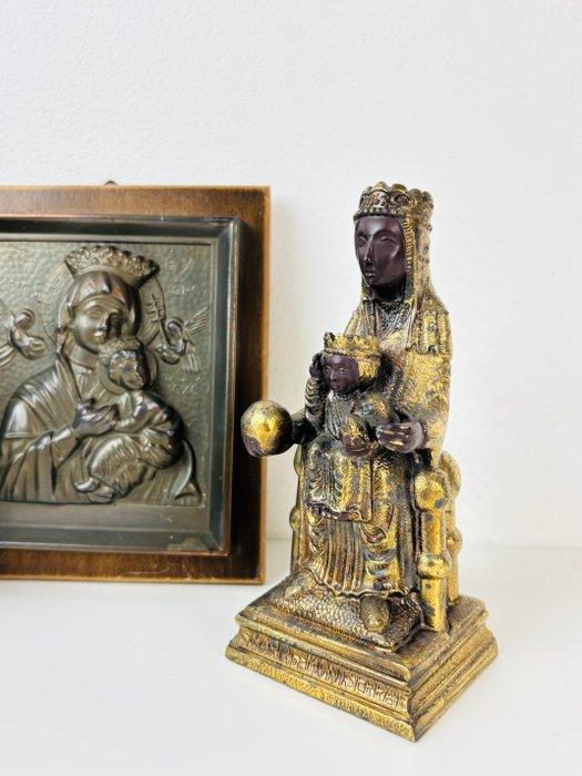 Icoon - Madonna Maria - Hout, Metaal, Antiek en Kunst, Antiek | Boeken en Bijbels