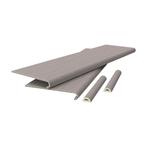 Overzettreden stootborden set van 6 PVC 120x32x4,6 cm Ash gr, Verzenden, Nieuw