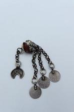 Carneool - Zilver - Talisman, Antiek en Kunst