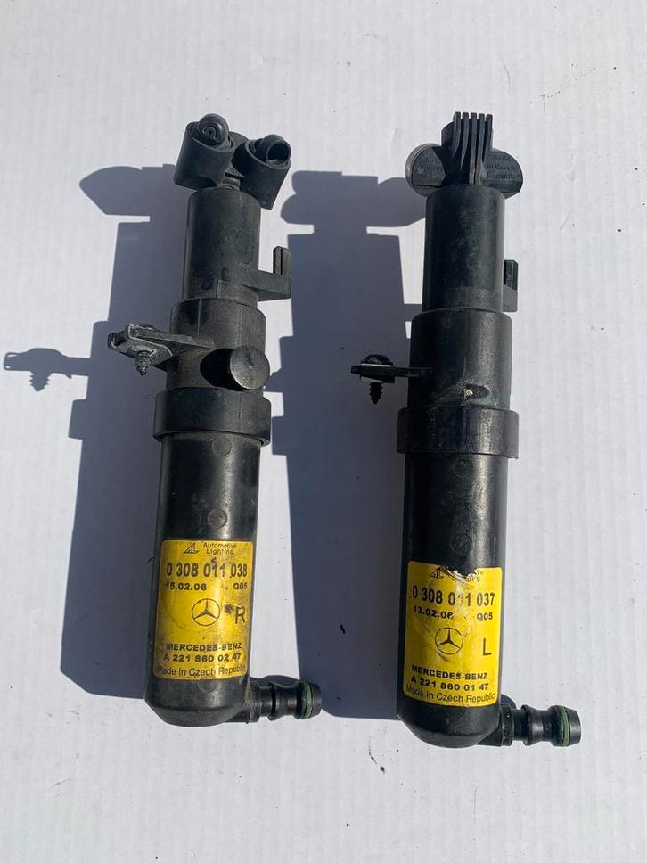 S600 L koplampsproeier pompjes set A2218600147 A2218600247, Auto-onderdelen, Overige Auto-onderdelen, Gebruikt, Mercedes-Benz