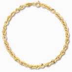 Gouden Twist Schakelarmband 9K, Verzenden, Nieuw, Goud, Goud
