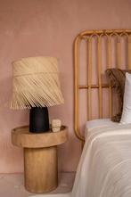 De Rattan Tafellamp - Zwart Naturel, Verzenden, Nieuw