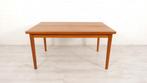 Vintage eettafel | Uitschuifbaar | Teak | 145 cm, 200 cm of meer, Zo goed als nieuw, Vijf personen of meer, Mid century modern, vintage, retro