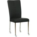 Leren eetkamerstoelen zonder armleuning, Ophalen of Verzenden, Nieuw, Leer