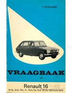 1970-1972 RENAULT 16 GL | GLS | L | TL | A | TA | TLA | TS, Boeken, Auto's | Boeken, Nieuw, Renault, Author