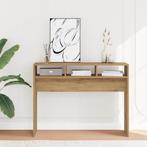 vidaXL Wandtafel 105x30x80 cm bewerkt hout artisanaal, Huis en Inrichting, Tafels | Bijzettafels, Verzenden, Nieuw