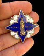 Gotische Victoriaanse speld in brons en vermeil (goudlaag op