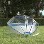 vidaXL Zwembadoverkapping rond 376x188 cm PVC, Verzenden, Nieuw