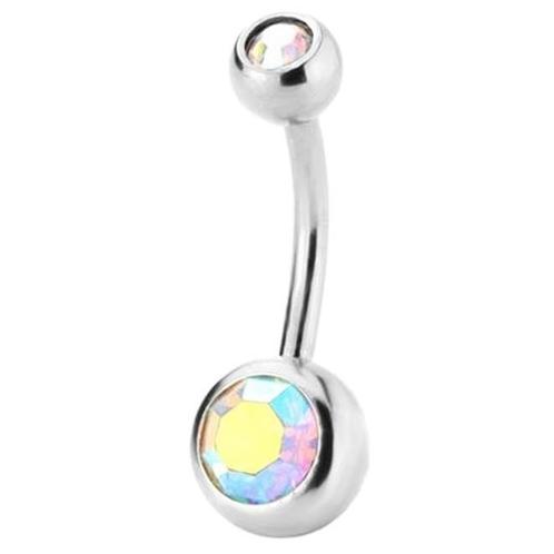Fako Bijoux® - Navelpiercing - Kristal - Multicolour, Sieraden, Tassen en Uiterlijk, Piercings, Verzenden