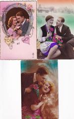 Liefde, romantiek, koppels - Ansichtkaart (100) - 1900-1945, Gelopen