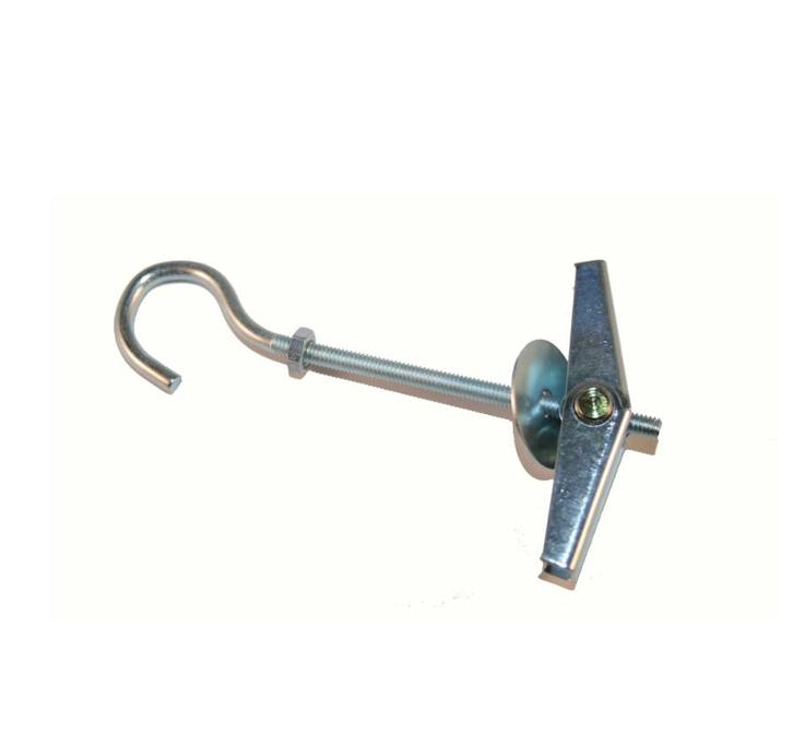M6 hollewandplug met haak - M6 x 110mm - Gegalvaniseerd, Doe-het-zelf en Verbouw, IJzerwaren en Bevestigingsmiddelen, 50 tot 100 mm