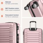 2dekans | TRVLMORE Kofferset - 3 Delig - 38L Handbagage +, Sieraden, Tassen en Uiterlijk, Koffers, Ophalen of Verzenden, Zo goed als nieuw