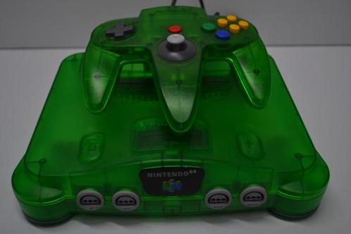 Nintendo 64 Jungle Green Funtastic set, Spelcomputers en Games, Spelcomputers | Nintendo 64, Zo goed als nieuw, Verzenden