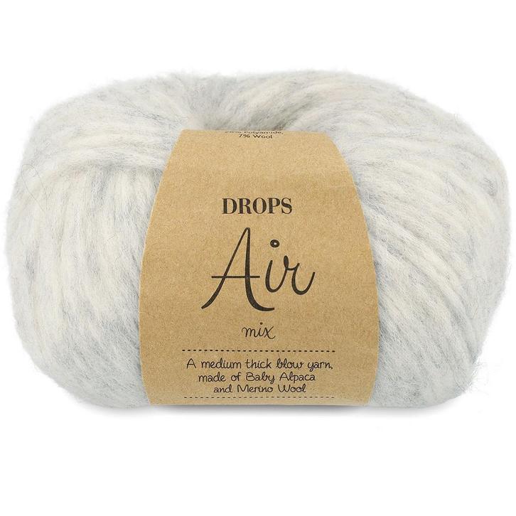 DROPS Air Mix - 03 parelgrijs - Wol Garen, Hobby en Vrije tijd, Breien en Haken, Ophalen of Verzenden
