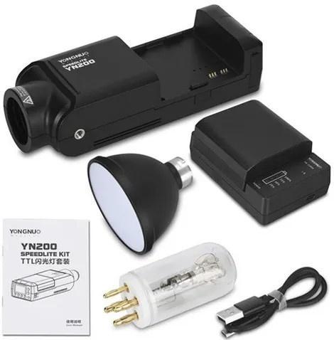 yongnuo YN 200 speedlite, Audio, Tv en Foto, Fotografie | Fotostudio en Toebehoren, Zo goed als nieuw, Ophalen of Verzenden