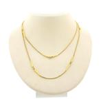 Lange gouden Venetiaanse schakel ketting | 81 cm, Sieraden, Tassen en Uiterlijk, Kettingen, Ophalen of Verzenden, Gebruikt, Overige kleuren