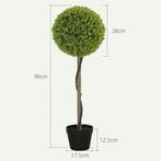 TRUUSK Set van 2 Kunstmatige Eucalyptus Kamerplanten - 90 cm, Huis en Inrichting, Kasten | Dressoirs, Verzenden, Nieuw