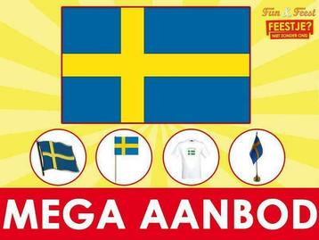 Zweedse vlaggen- Mega aanbod Zweedse vlaggen beschikbaar voor biedingen