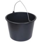 Benson Stevige bouwemmer - kunststof - 12 liter - zwart -..., Ophalen of Verzenden, Nieuw