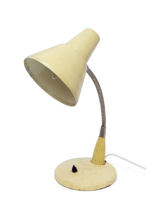 Vintage BureauLampje, Kinder Buro Lampje, Industriele Lamp, Huis en Inrichting, Lampen | Tafellampen, Gebruikt, Metaal, Ophalen of Verzenden