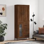 vidaXL buffetkast 69,5x34x180 cm bewerkt hout bruin, Huis en Inrichting, Kasten | Buffetkasten, Minder dan 50 cm, Verzenden, Nieuw