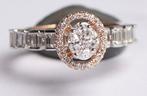 Verlovingsring - 14 karaat Roségoud, Witgoud - 0.87ct. tw.