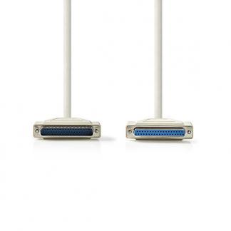 RS232 verlengkabel | Nedis | 2 meter, Computers en Software, Pc- en Netwerkkabels, Nieuw, Verzenden