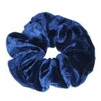 Scrunchie Haarelastiek Velvet Blauw, Nieuw, Verzenden
