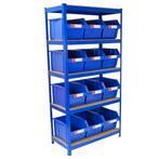 T-RAX Stellingkast - Blauw - 12 Bakken - Monster Racking -, Zakelijke goederen, Kantoor en Winkelinrichting | Magazijn, Stelling en Opslag