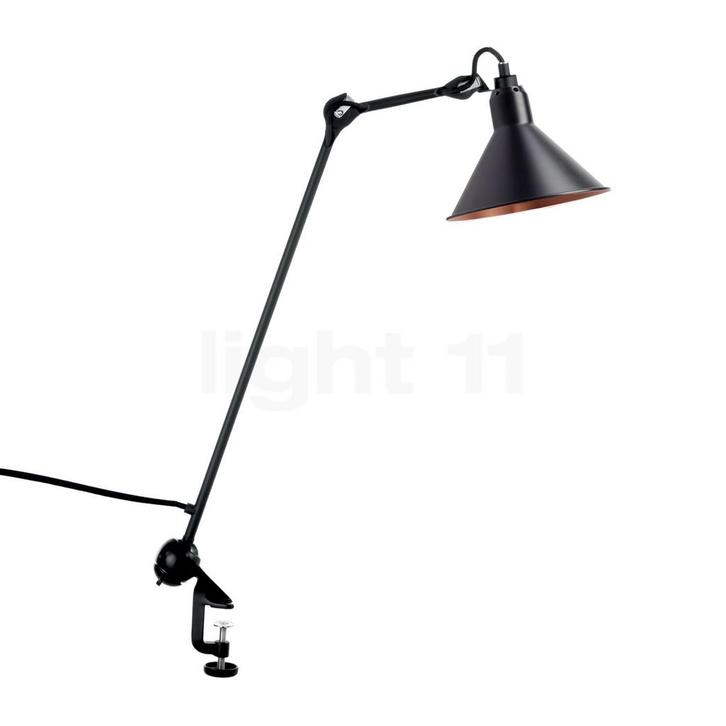 DCW Lampe Gras No 201 Klemlamp zwart conisch, zwart/koper, Huis en Inrichting, Lampen | Tafellampen, Nieuw, Verzenden