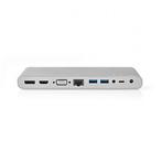 USB C docking station | Nedis, Computers en Software, Pc- en Netwerkkabels, Verzenden, Nieuw