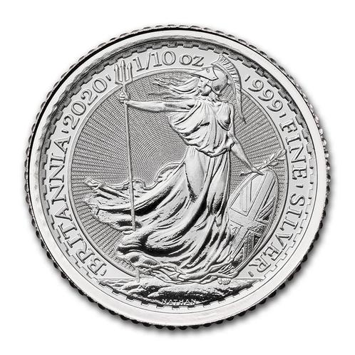 Britannia 1/10 oz 2020, Postzegels en Munten, Munten | Europa | Niet-Euromunten, Losse munt, Zilver, Overige landen, Verzenden