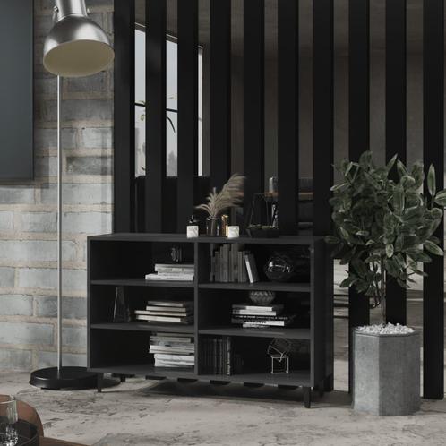 vidaXL Dressoir 103,5x35x70 cm bewerkt hout hoogglans grijs, Huis en Inrichting, Kasten | Dressoirs, 25 tot 50 cm, Nieuw, 100 tot 150 cm