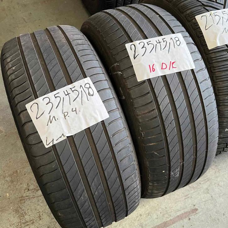 2 x Michelin Primacy 4 235-45-18 Zomerbanden 4mm, Auto-onderdelen, Banden en Velgen, 18 inch, Zomerbanden, 235 mm, Personenwagen