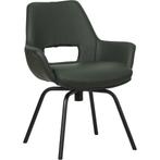 Leren draaibare eetkamerstoel Zippy - Toledo Verde, Overige kleuren, Bohemian, Eigentijds, Industrieel, Modern, Scandinavisch