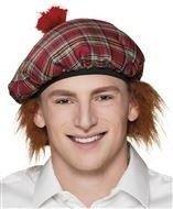 Schotse muts met haar, Hobby en Vrije tijd, Feestartikelen, Feestartikel, Nieuw, Verzenden