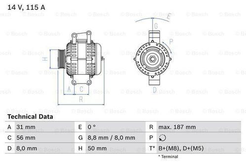 Dynamo / Alternator MERCEDES-BENZ V-KLASSE (V 200 CDI,V 2..., Auto-onderdelen, Motor en Toebehoren, Nieuw, Ophalen of Verzenden