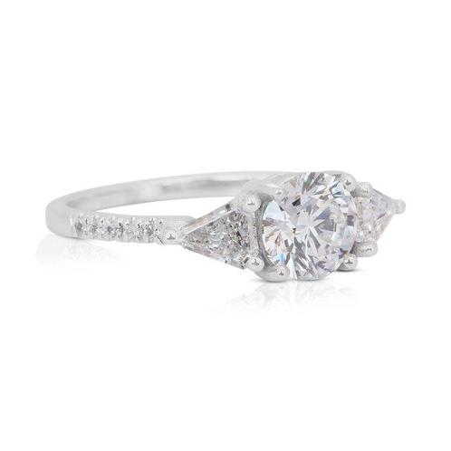 Ring - 18 karaat Witgoud - 2.36ct. tw. Diamant (Natuurlijk), Sieraden, Tassen en Uiterlijk, Ringen
