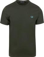 Fred Perry Ringer T-Shirt Groen T61 maat L Heren, Verzenden, Nieuw, Maat 52/54 (L), Fred Perry