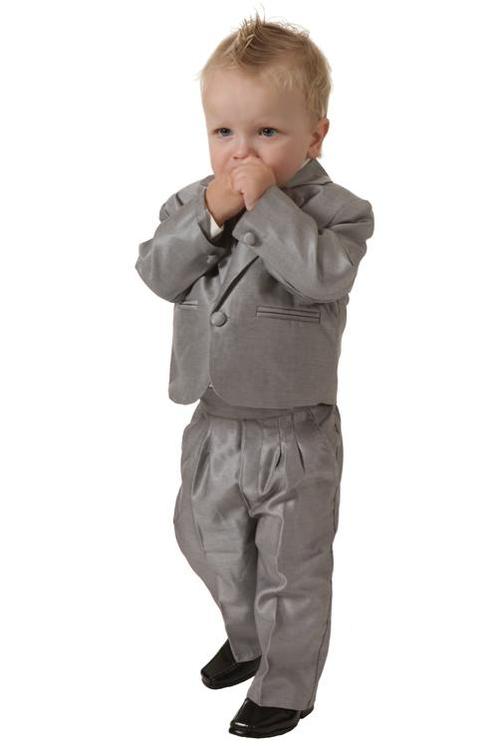 Luxe babykostuum glimmend lichtgrijs-80 NIEUW, Kinderen en Baby's, Babykleding | Maat 80, Jongetje, Nieuw, Ophalen of Verzenden
