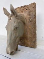 sculptuur, Testa cavallo a muro - 39 cm - kalksteen en, Antiek en Kunst, Curiosa en Brocante