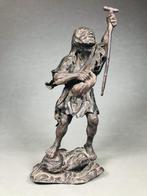 Brons - Toad hermit  (Gama Sennin) - Zeer mooie, Antiek en Kunst