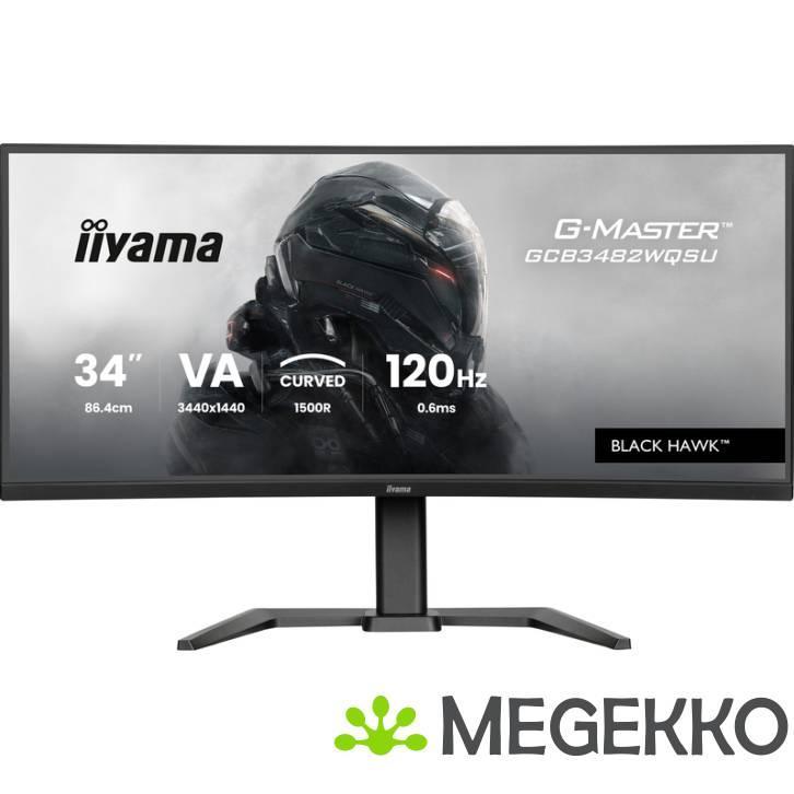 Iiyama G-Master Black Hawk GCB3482WQSU-B1 34  Utra Wide Quad, Computers en Software, Monitoren, Nieuw, Verzenden