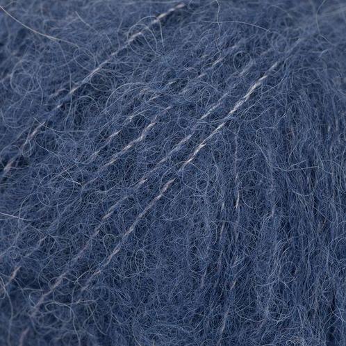 DROPS Brushed Alpaca Silk Uni Colour - 39 marineblauw - Wo, Hobby en Vrije tijd, Breien en Haken, Ophalen of Verzenden