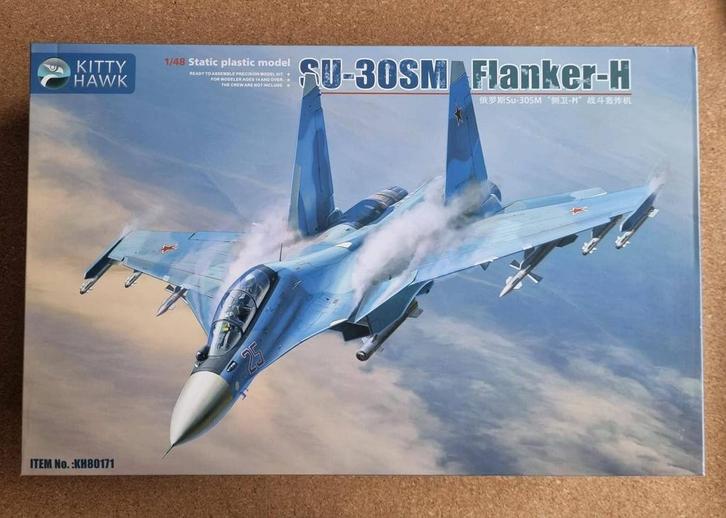 Kitty Hawk KH80171 Su-30SM Flanker-H 1:48, Hobby en Vrije tijd, Modelbouw | Vliegtuigen en Helikopters, Verzenden