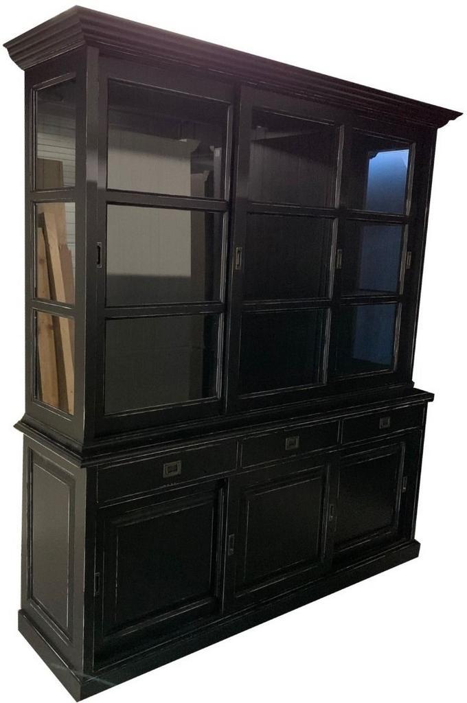 Buffetkast zwart geschuurd Helmond 205cm, Huis en Inrichting, Kasten | Buffetkasten, Ophalen of Verzenden